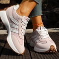 thumbnail image 3 of EKVAHL Chunky Sneakers for Women, Anti‑Slip Casual Tennis Shoes,Foam Insole Stable Daily Street Walking Sneakers Pink, 3 of 6