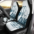 thumbnail image 2 of ZHANZZK Set of 2 Car Seat Covers Love Universal Auto Front Seats Protector Fits for Car,SUV Sedan,Truck, 2 of 5