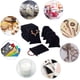 thumbnail image 3 of Paquete de 50 bolsas de terciopelo con cordón para Navidad, de 9,9 x 11,9 cm, color negro, para guardar joyas, de tela suave., 3 of 6