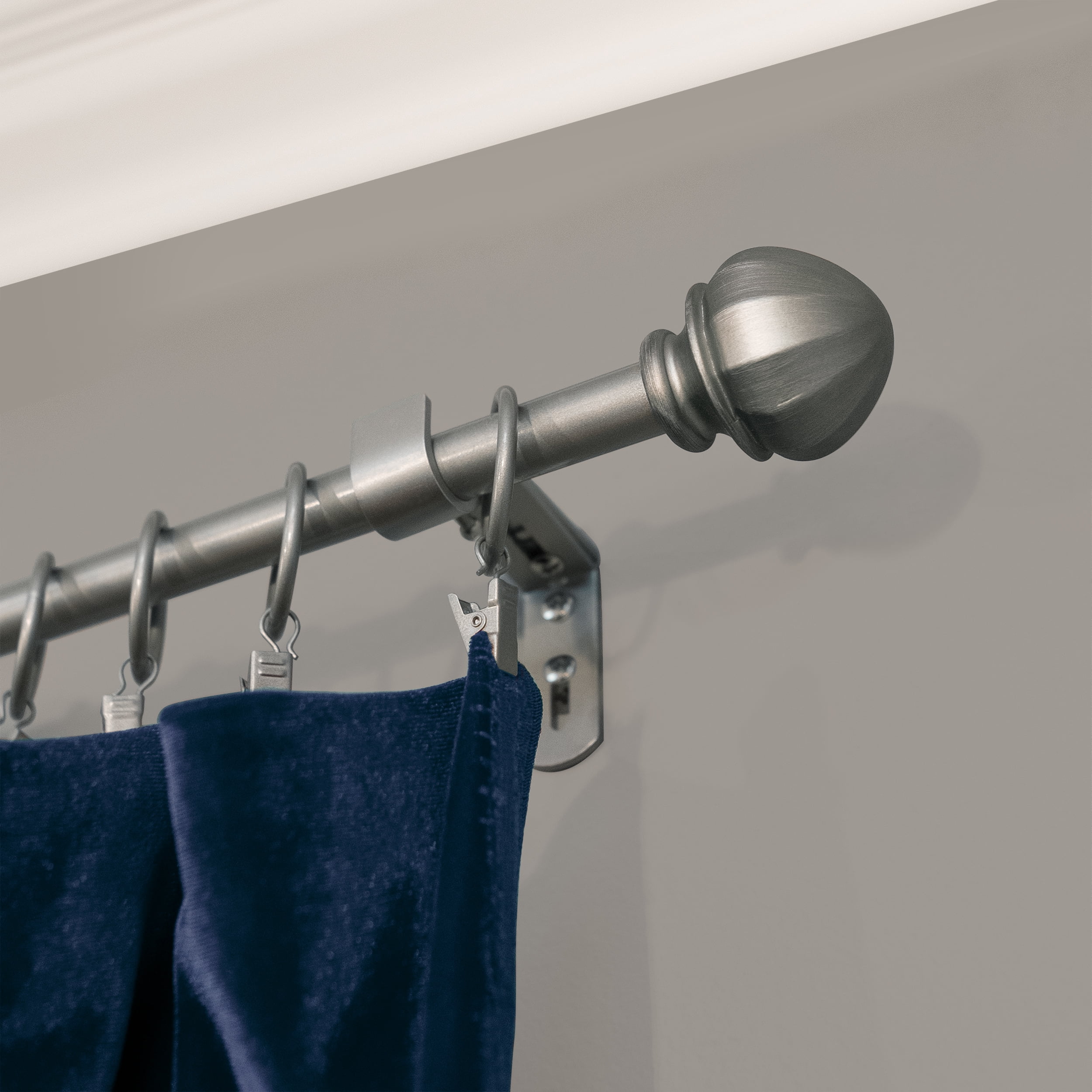 Montevilla Facets 5/8" Telescoping Curtain Rod Set