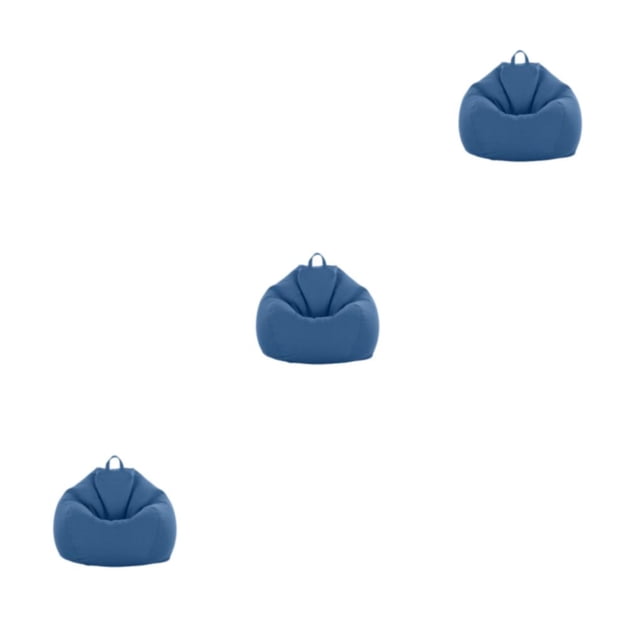 Wosthever Acogedor y moderno salón Beanbags elegante funda para silla Puff sofá azul Type1 NO1