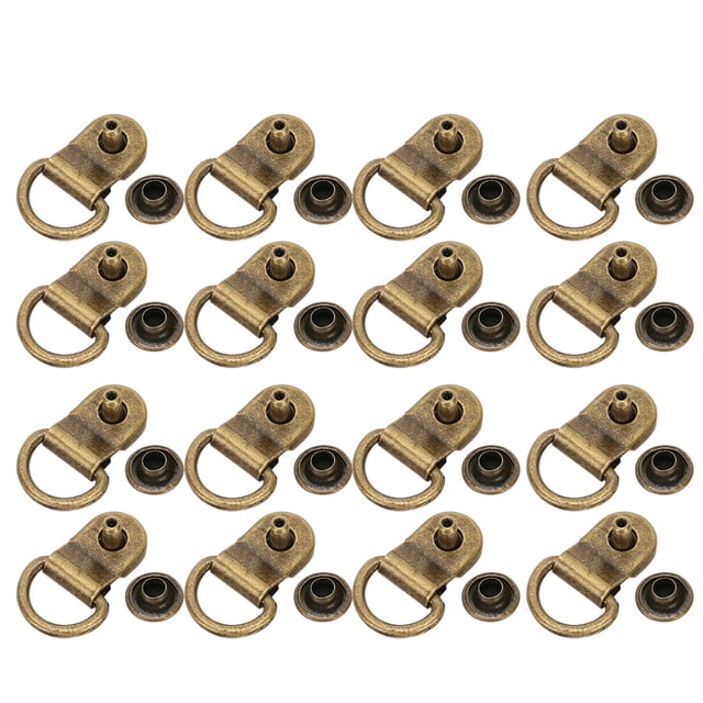 Hebilla de ojal de cuero, 100 juegos de ganchos para cordones, ganchos para cordones, ganchos para cordones de latón, calidad superior