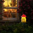 thumbnail image 5 of Luces solares de setas al aire libre, decoración de jardín, luces decorativas de estaca de jardín con energía solar para exteriores, pasarela, patio, patio (rojo), 5 of 5