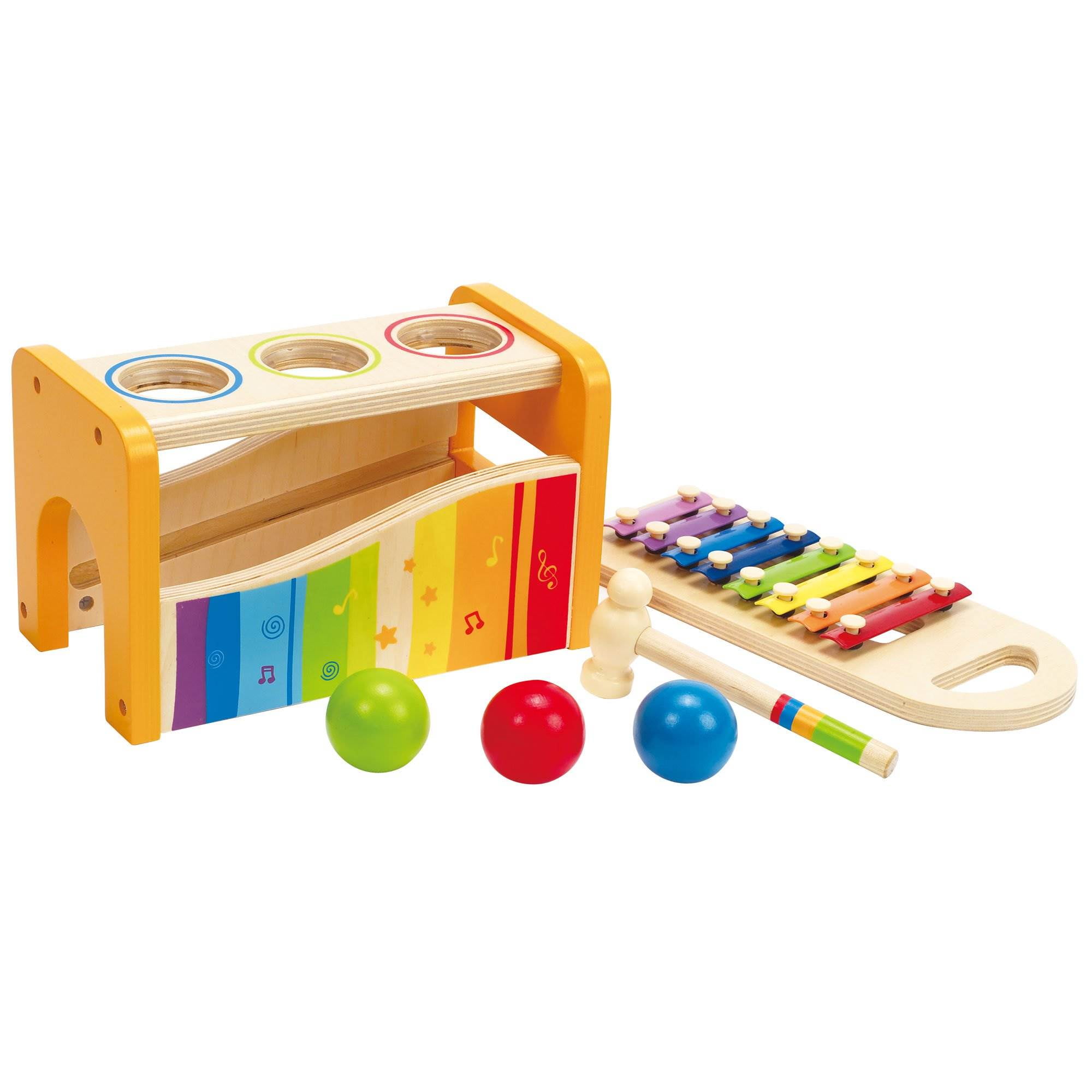 Wooden Toys Xylophone BenchMusical Toys for 1 Year Old Boys 