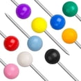 thumbnail image 3 of Push Pins 600-count Map Tacks Marking Pins 1/8-Inch Plastic Beads Head, 10 Colors, 3 of 5