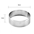 thumbnail image 2 of Cake Mould Ring Stainless Steel Ring Round Mold Mousse Cake Ring (Round, 10cm 8cm 7cm 6cm), 2 of 6