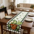 thumbnail image 5 of Fwttom St. Patrick's Day Table Flag Four-Leaf Table Flag Decorative Table Cloth Linen Table Cloth, 5 of 5