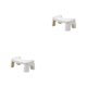 thumbnail image 4 of Taburete de baño moderno Inteprter Combinado/Blanco 2Conjunto, 4 of 6