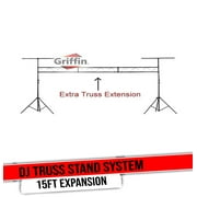 Griffin DJ Trussing Stand Light System - Truss Equipment I-Beam Set - DJ Kit Hanging Mount Lighting Package for Music Gear, PA Speakers, Can Lights T-Bar Extension for Audio Stage Performance
