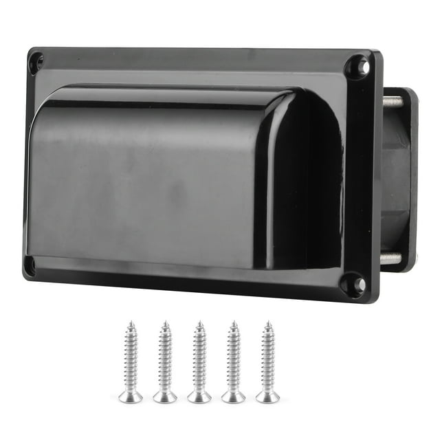 Ventilador de ventilación lateral para autocaravana, remolque, RV, color negro, 12 V, para remolque, barco, yate marino