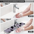 thumbnail image 5 of Coolnut 2 Pack Faucet Mat Splash Guard for Kitchen Sink,Black Cheeky Cat Halloween 30x5 Inch Super Absorbent Microfiber Sink Protector Mat, Kitchen Sink Mat Machine Washable Kitchen Sink Accessories, 5 of 7