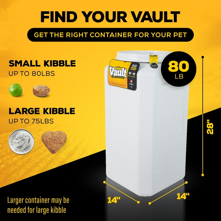 Gamma2 Vittles Vault Airtight Dog Food Storage, Large Size with