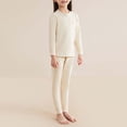 thumbnail image 3 of SGMVNU Kids Pajamas Sets Girls Boys Boys Girls Pajama Set Long Sleeve Comfort Suit Children's Sleep Set Loungewear Kids Clothes Loungewear Size 6-7 Years, z929C-Yellow, 3 of 3
