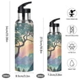 thumbnail image 2 of Yayeee 33oz Insulated Water Bottle Double Wall Stainless Steel with Flip Straw Lid, Pine Tree Rainbow, 2 of 7