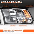 thumbnail image 4 of Conjunto de faros AXLAHA para Dodge Ram 1500 2500 3500, par, 4 of 9