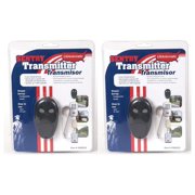 USAutomatic Gate Opener Remote - 2-Pack 030213-2 Two Button Transmitter - Compatible with All US Automatic Systems - Visor Mount - Includes A23 Battery 2 Pack