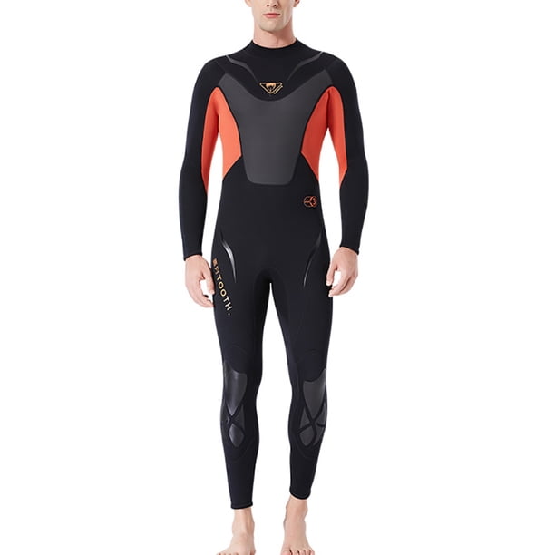 Advancent Trajes de neopreno Traje de buceo Pantalones de manga larga de secado rápido Protección solar de una pieza Mantener el calor para bucear Deportes acuáticos negro/naranja M Advancent OD003281-07