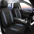 thumbnail image 2 of Waterproof Car Seat Cover Full Seats, Neoprene Seat Covers for Cars,Split Bench Compatible Car Interior Covers, Universal Fit Most Car Sedan Truck SUV(Black/Gray), 2 of 18