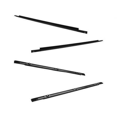 Outer Door Window Belt Weatherstrip - Set of 4 - Compatible with 2007 - 2014 Toyota FJ Cruiser 2008 2009 2010 2011 2012 2013