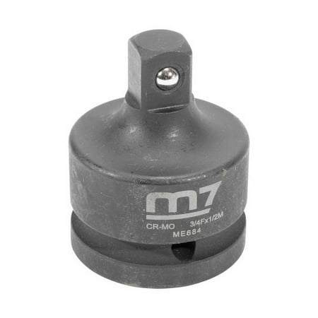 

1PK M7 Impact Adapter 3/4 Drive Female x 1/2 Drive Male Ball Lock Pin (ME684)