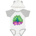 thumbnail image 3 of Inktastic Peacock and Flowers Boys or Girls Baby Bodysuit, 3 of 5