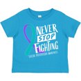 thumbnail image 3 of Inktastic Never Stop Fighting Suicide Prevention Awareness Ribbon Boys or Girls Toddler T-Shirt, 3 of 5