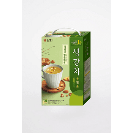 DAMTUH Ginger Tea Plus Powder Drink Mix – Caffeine-Free, 15g × 50 Sticks