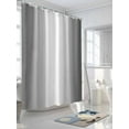 thumbnail image 3 of Grey and Shower Curtain, White Gradient Waterproof Shower Curtain Set with 12 Hooks Lightweight Washable Fabric Shower Curtains for Bathroom 60x72 Inches, 3 of 6