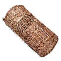 Homoyoyo Yoga Mat Organizer Handmade Rattan Basket with Handle for Home