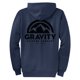 thumbnail image 2 of Sudadera con capucha de Gravity Outdoor Co. Zip-up - Navy - Logo negro - Medio Gravity Outdoor Co. Sudadera, 2 of 2