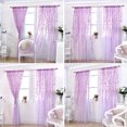 thumbnail image 5 of Offset Print Window Screening Drapes Panels Sheer Voile Tulle Wicker Pattern Shade Curtain for Living room kitchen,39.37*106.30in (1 Panel), 5 of 13