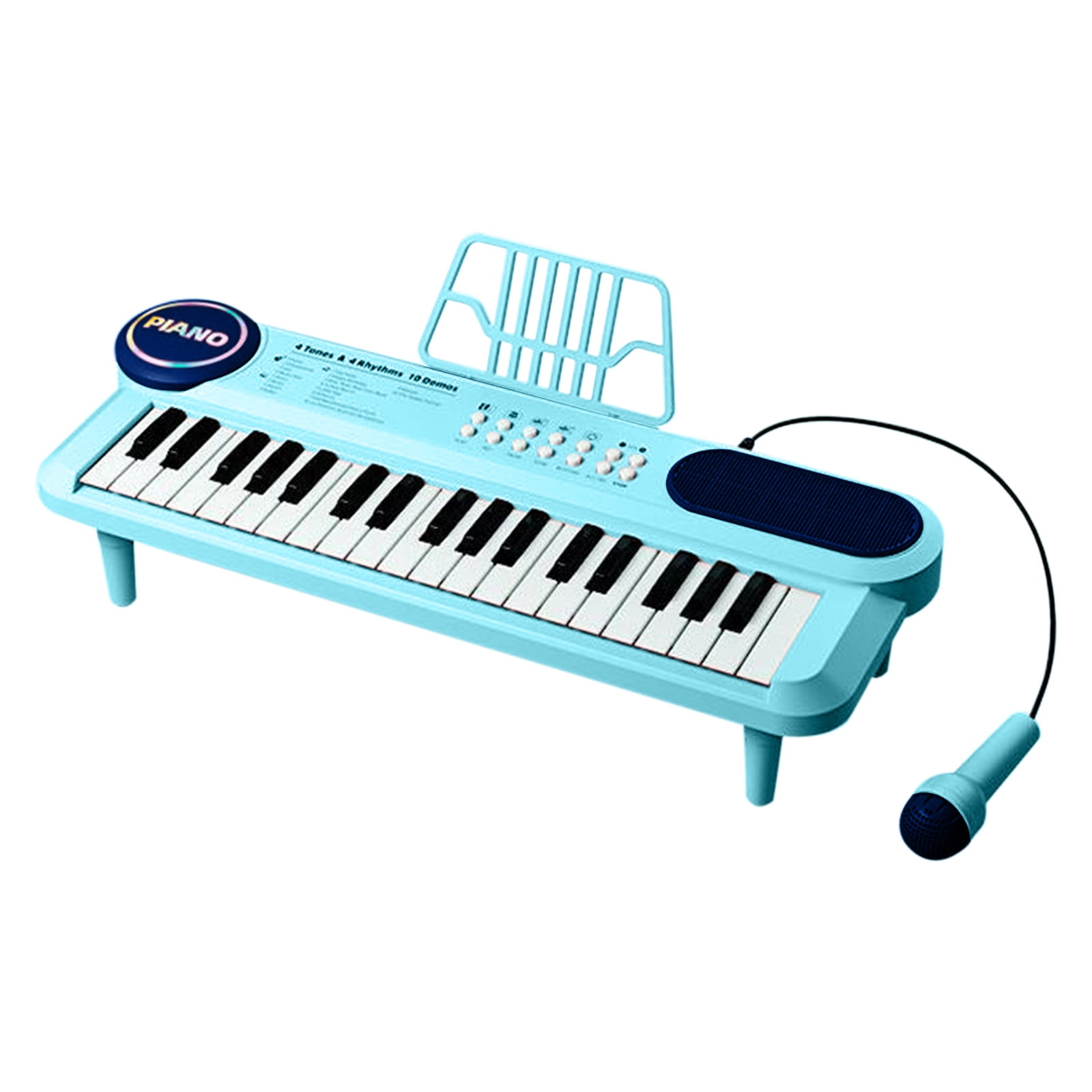 Kids Keyboard Piano With Microphone, 37-Key Electronic Musical Toy, Multifunction Educational Instrument, Sing-Along Music Toy For Boys Girls 3-8, Fun Birthday Gift