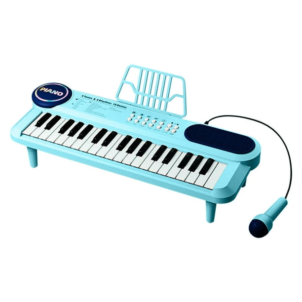 Juguetes Para Niño Piano de teclado para niños con micrófono: piano de 37 teclas, instrumento educativo multifunción para niños de 3 a 8 años. Juguetes Para Bebe 1 Año