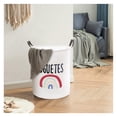 thumbnail image 7 of Mziart Baby Laundry Basket for Girls Boys, Cute Kids Laundry Hampers Collapsible Dirty Clothes Hamper Nursery Toy Storage Baskets Gift Baskets (Rainbow), 7 of 7