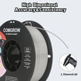 thumbnail image 7 of Comgrow PETG 3D Printer Filament-3D Printer Material 1.75mm Dimensional Accuracy +/- 0.02 mm, 1KG/2.2LB-Grey, 7 of 7