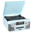 thumbnail image 4 of Victrola Retro Record Player with Bluetooth and 3-Speed Turntable, Turquoise, 4 of 6