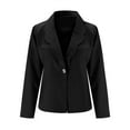 thumbnail image 4 of Vedolay Fall Tops for Women Womens Business with Lined Double Suit Jacket with Pockets,Black XL, 4 of 5