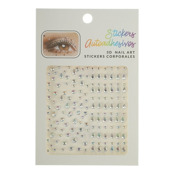 Unique Bargains 1 Pc Unique Face Stickers for Concert Masquerade White