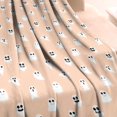 thumbnail image 3 of Minimalist Halloween Ghost Pattern Blanket,Comfortable Soft Lamb Wool Throw Blanket,All Season,Warm Lightweight Blankets for Sofa Bed Couch Living Room Chair,40"x50", 3 of 4