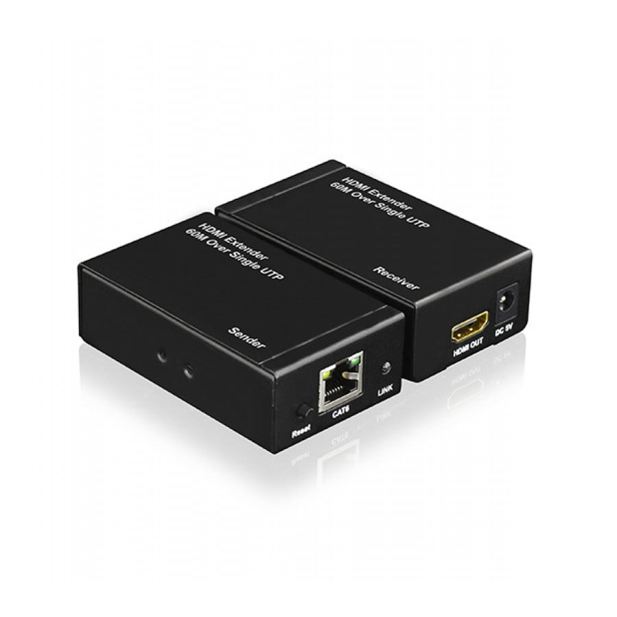 DDMALL Mini 330ft HDMI Extender Over Single CAT5e/CAT6 Cable, Full HD  1080p, Plug and Play, USB-Powered, Easy Installation, No Latency, No Extra  HDMI