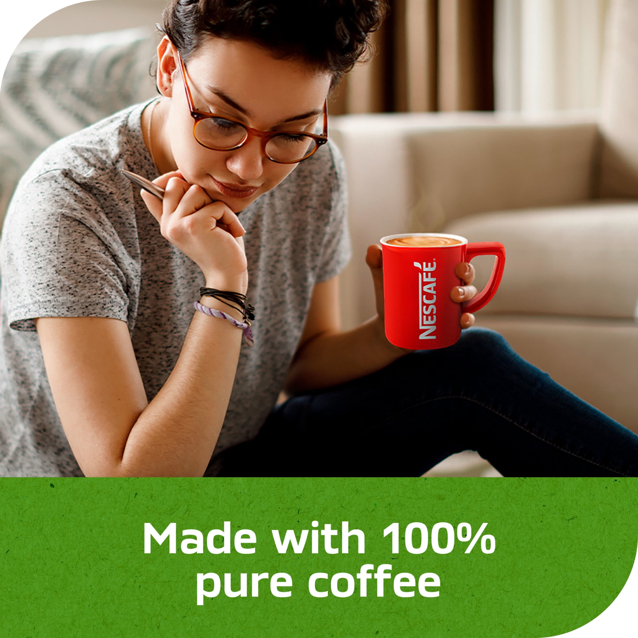 NESCAFÉ Hazelnut Instant Flavored Coffee, 4.2 Oz