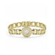 thumbnail image 4 of Pulsera de oro laminado eslabones tipo reloj y números romanos, 4 of 9