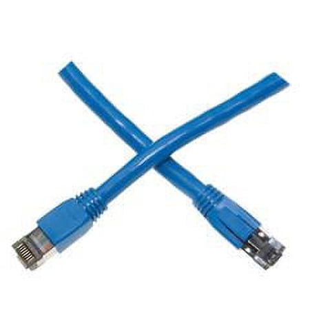 Cat8 Blue S/FTP Ethernet Patch Cable  Molded Boot  40Gbps - 2000MHz  4-Pair 24AWG Stranded Pure Copper  RJ45 Male  50 foot price history on PriceWatchPro