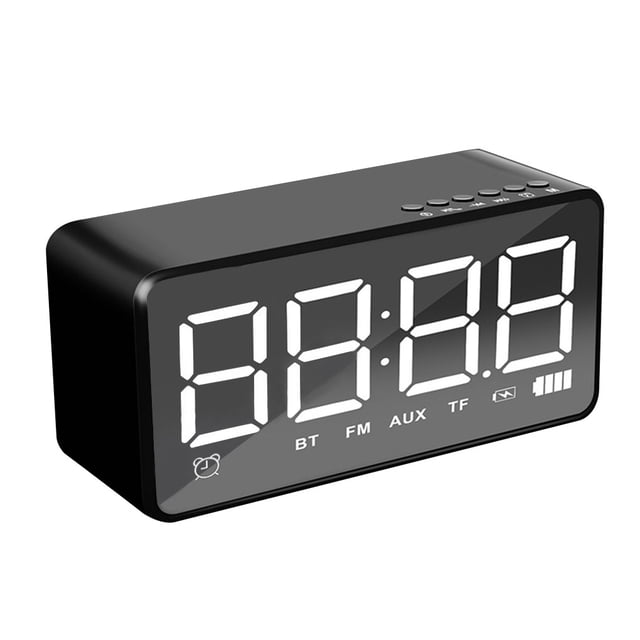 Bluetooth V5.0 Altavoz Despertador Teléfono Inalámbrico Computadora Subwoofer para el hogar Altavoz envolvente 3D, Negro Inevent EL2694-01B