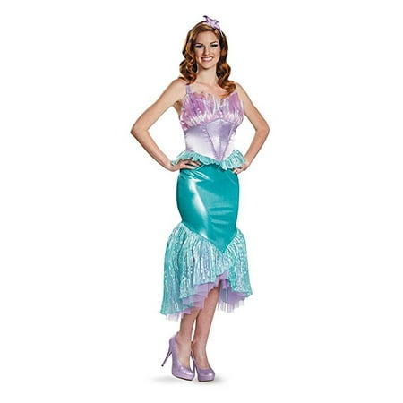 Disguise Women's Ariel Deluxe Adult Costume, Multi, Large