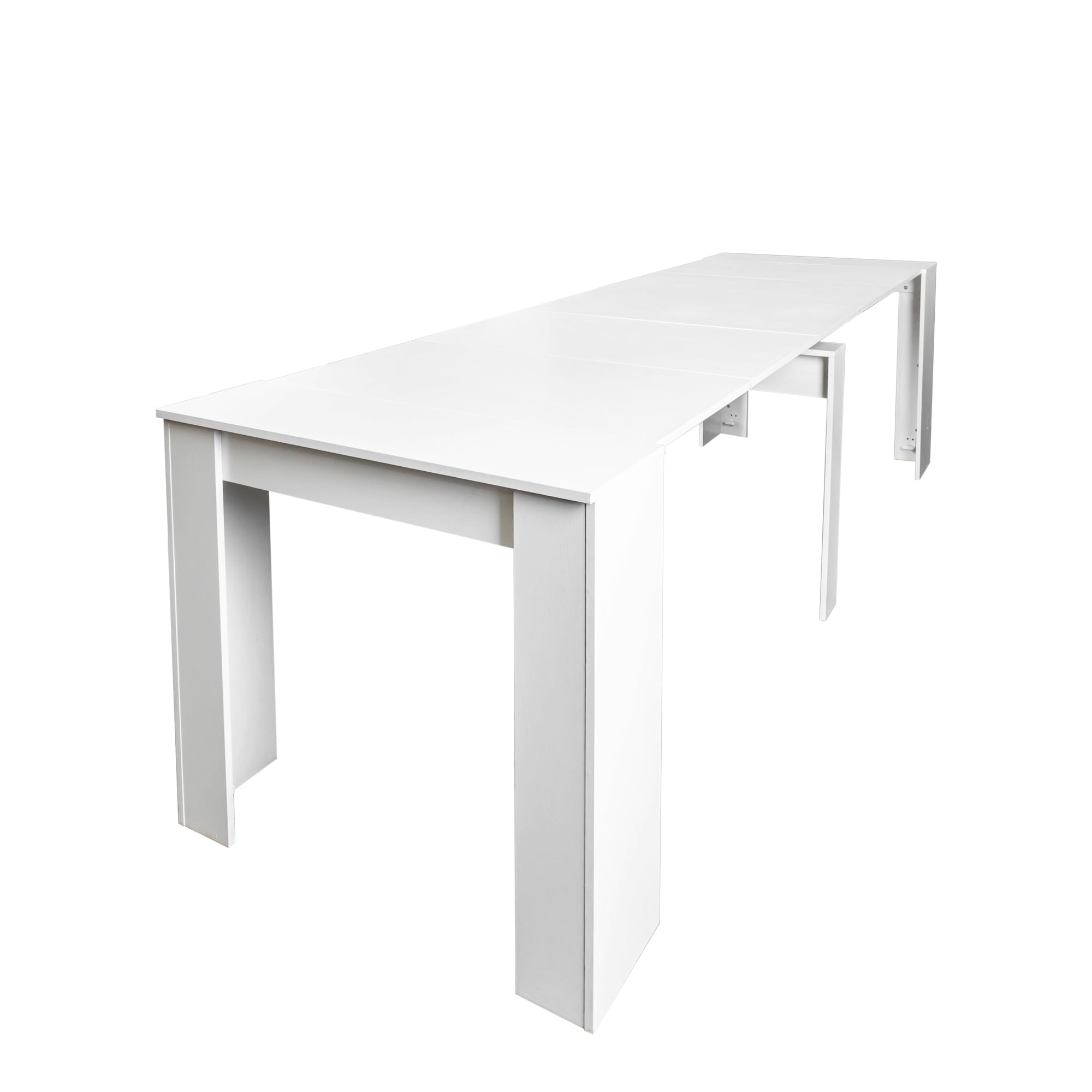 Nightstand with 2 Drawers & Open Shelf, Modern Bedside Table, Black