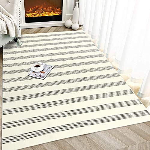 Black And White Striped Area Rug 3 X5, Black And White Striped Area Rug