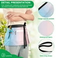 thumbnail image 4 of Yayeee Waist Apron with Pockets for Cooking Waterproof Half Server Aprons, Light Pink Gradient, 4 of 7