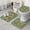 Pioneer Flower Floral, variant on Pioneer Flower Floral Print Pattern Bathroom Rugs Sets 3 Piece, Toilet Cover Set, Absorbent Non Slip Bathroom Mats with U-Shaped Contour Rug