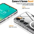 thumbnail image 3 of Starshop Samsung Galaxy A17 5G Case, Compatible with Magnetic Charging Slim Fit Clear Case With Screen - Clear, 3 of 5